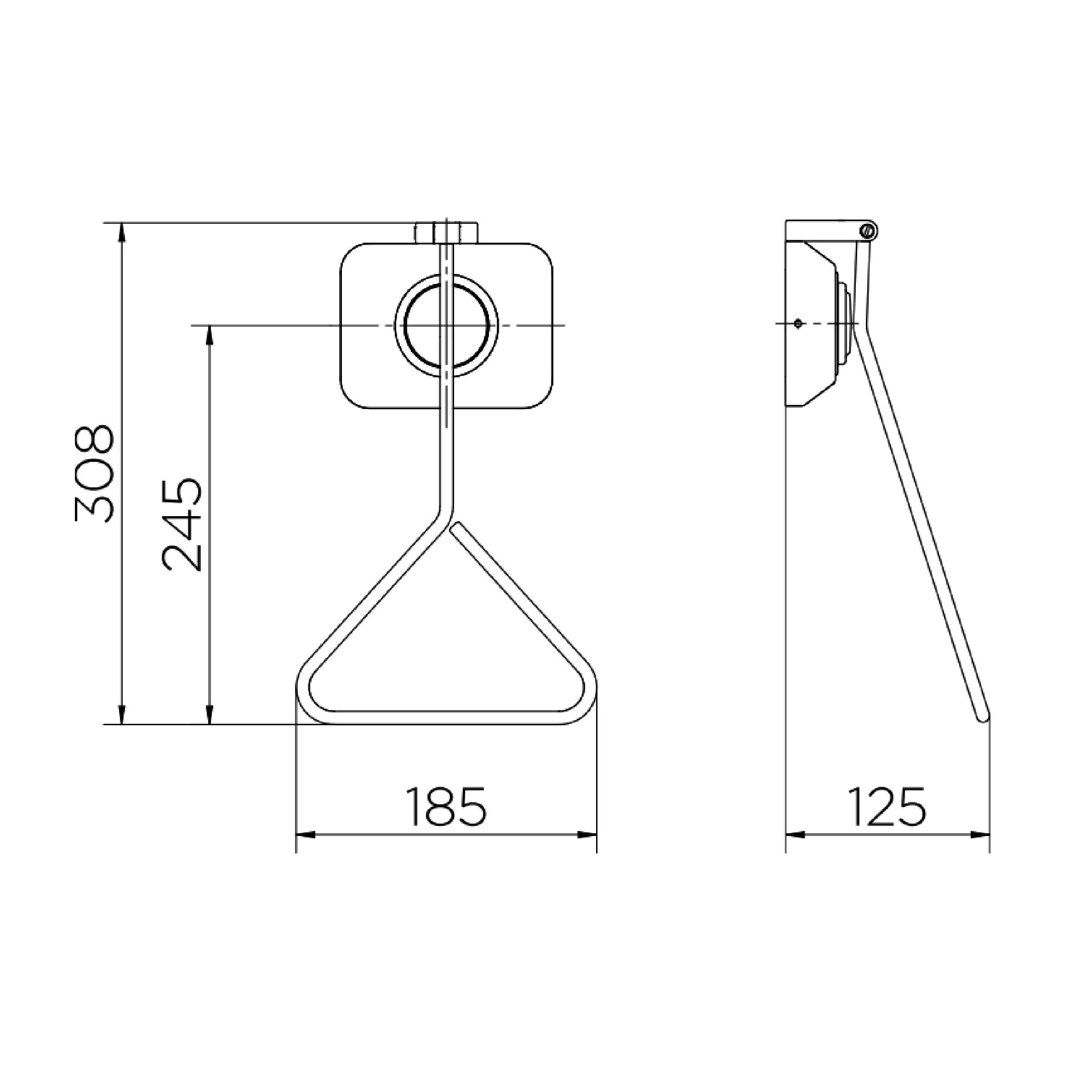 Acabamento para válvula de descarga Benefit Docol - Imagem 2